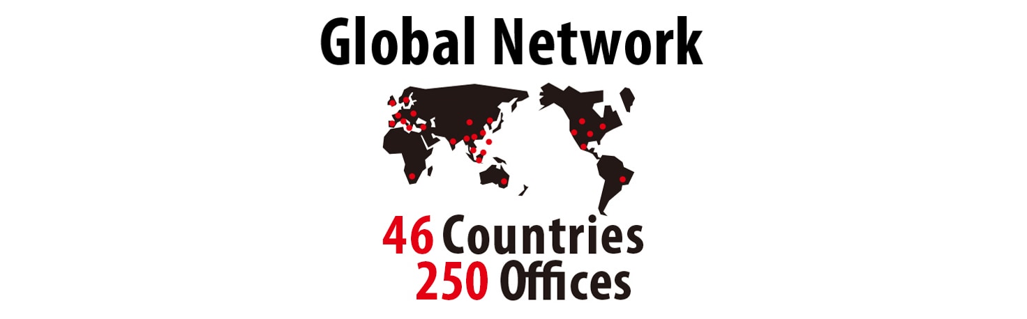 Global Network / 46 Countries 250 Offices